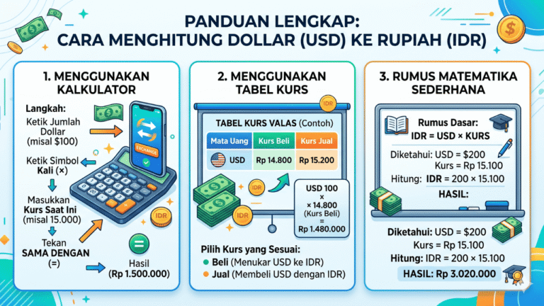 cara menghitung dollar ke rupiah rumus dan contoh praktis