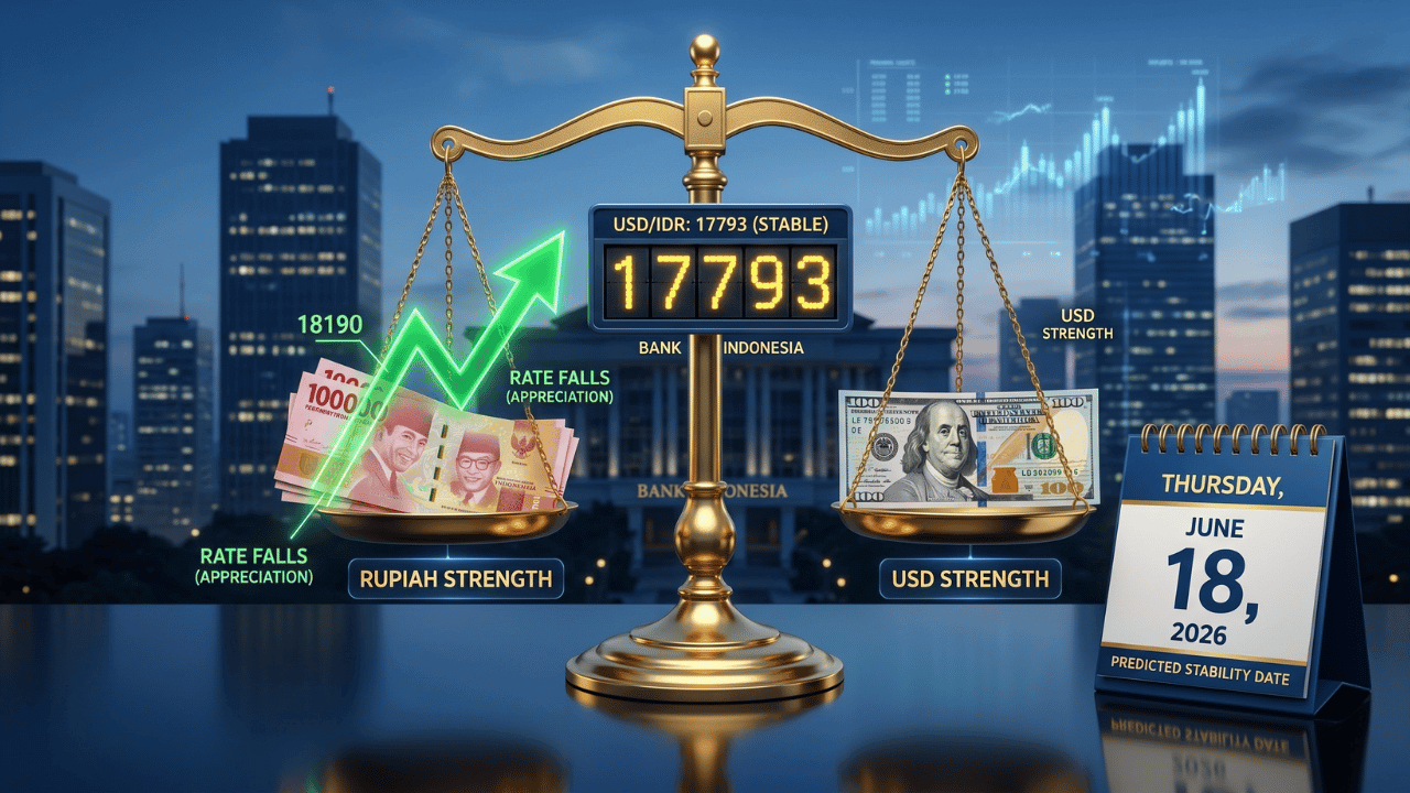 Dollar AS Hari Ini 18 Juni 2026: Rupiah Stabil di 17.793 — Pulih 400+ Poin dari Rekor Terburuk