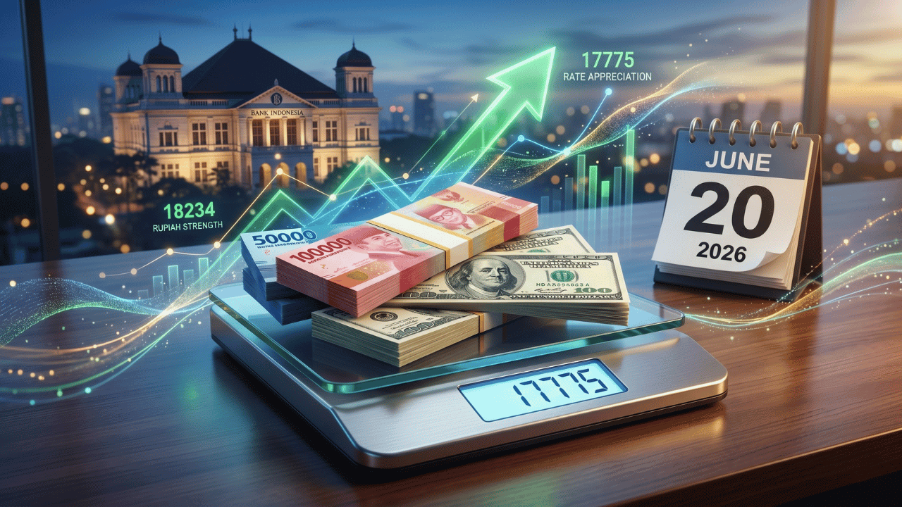Harga Dollar Hari Ini 20 Juni 2026: Rupiah Stabil di 17.775 — Update Kurs Pagi, Perbandingan BCA-Mandiri-BRI-BNI & Prediksi