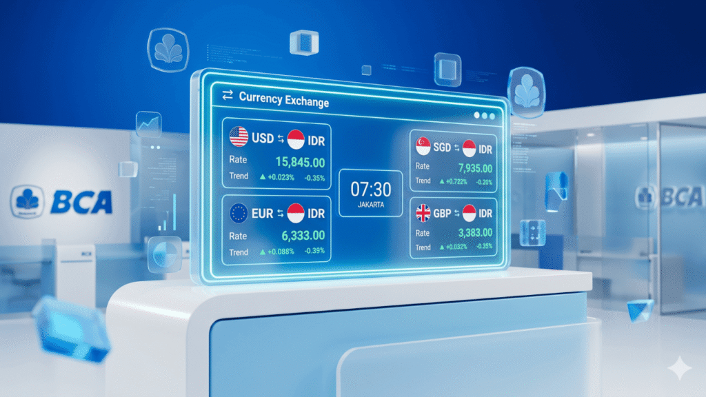 kurs bca hari ini 4 juni 2026 rate dollar sgd euro terbaru